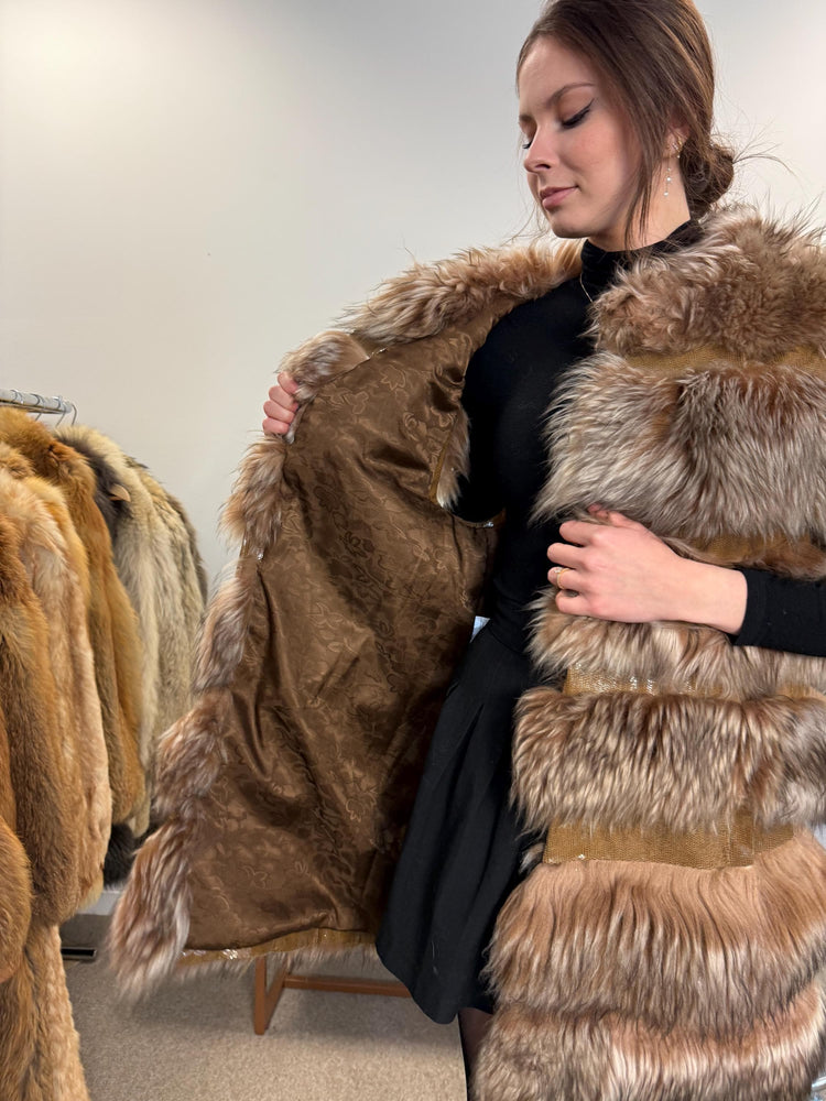 Lamb Fur Vest, Medium Size, Lamb Vest Women, Soft Fur Vest, Brown Lamb Fur, Vintage Fur Vest, New Condition Fur Vest, Real Lamb Fur Vest