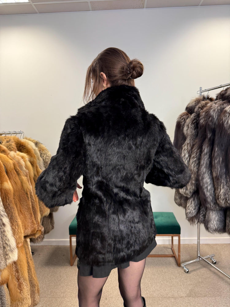 Brown Rabbit Fur Coat, Small Size, Rabbit Fur Coat, Vintage Fur Coat, Real Fur Coat, Real Rabbit Fur, Women's Fur Coat, Thick Fur Coat, Fur