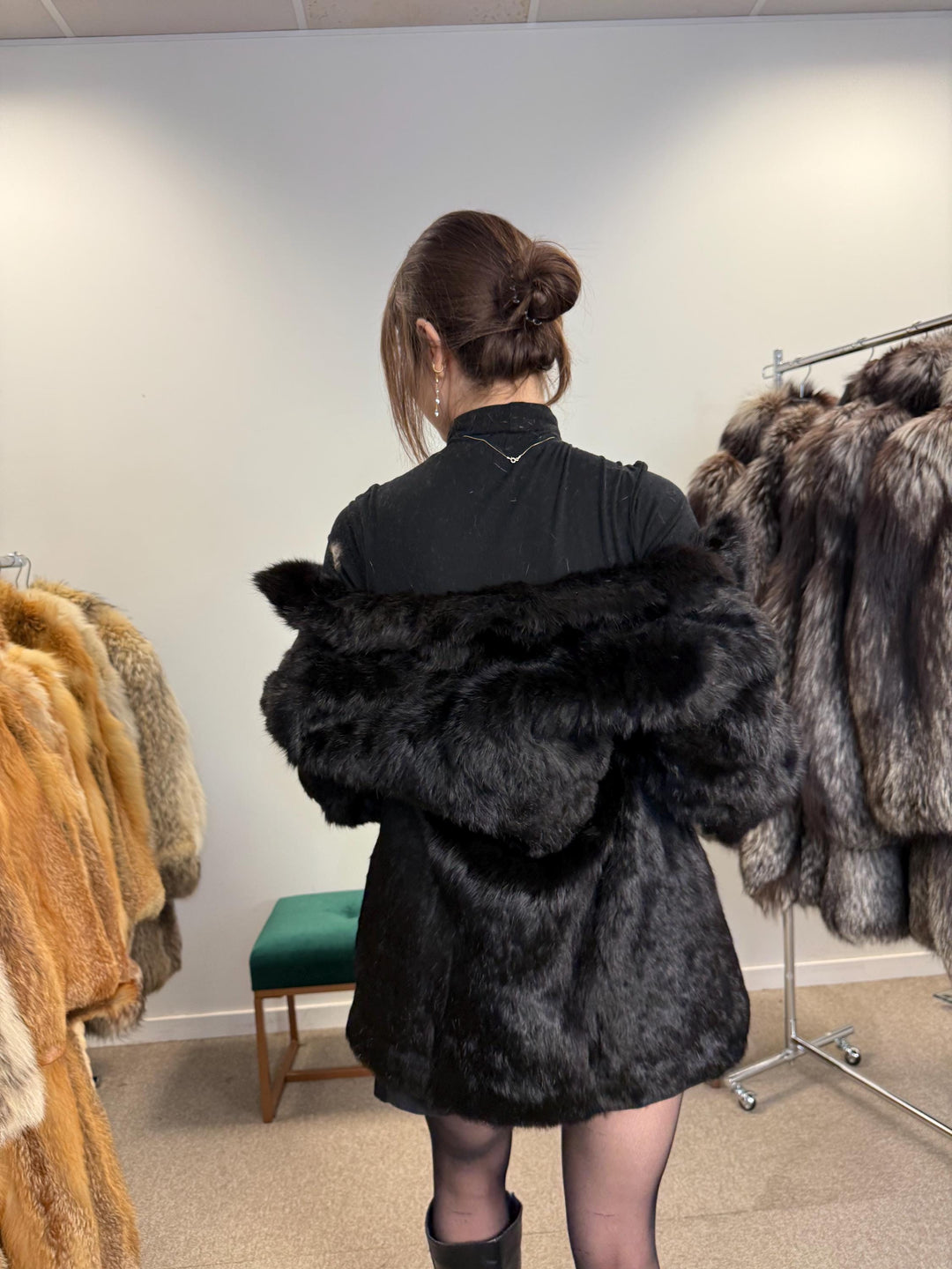 Brown Rabbit Fur Coat, Small Size, Rabbit Fur Coat, Vintage Fur Coat, Real Fur Coat, Real Rabbit Fur, Women's Fur Coat, Thick Fur Coat, Fur