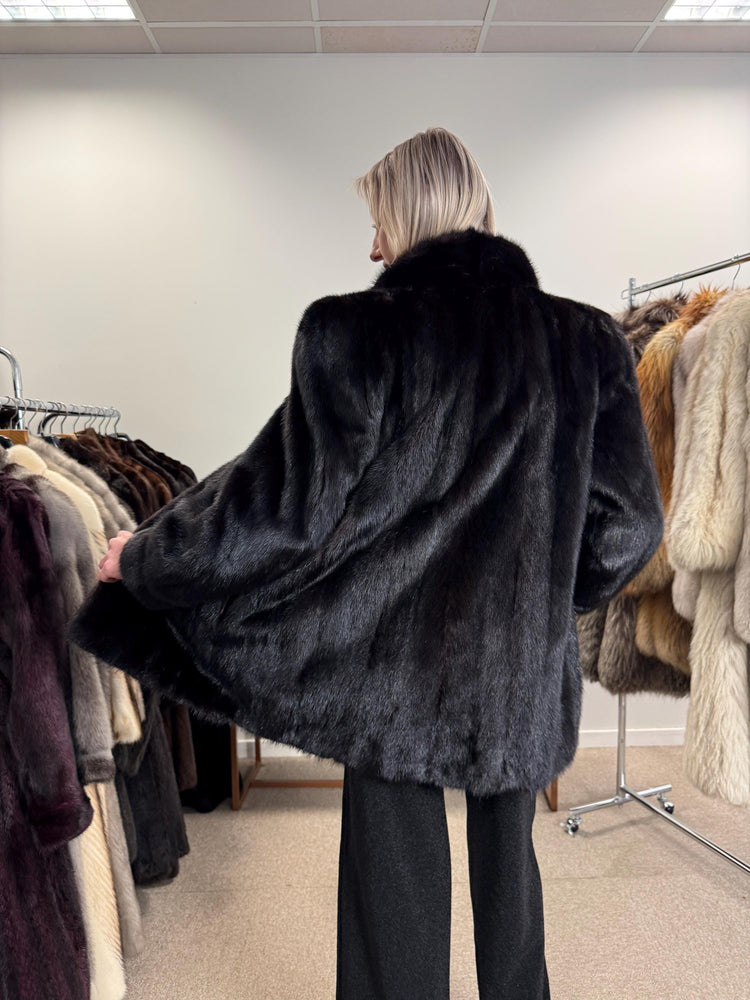 Dark Brown Mink Coat, M/L Size, Mink Coat, Real Fur Coat, Fur Coats, Mink Fur Coat, Brown Mink, Fur Coat, Fur Coat Mink, Saga Fur Mink Coat