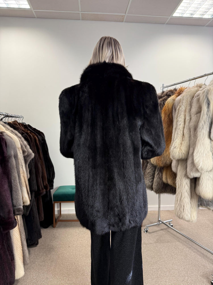Dark Brown Mink Coat, M/L Size, Mink Coat, Real Fur Coat, Fur Coats, Mink Fur Coat, Brown Mink, Fur Coat, Fur Coat Mink, Saga Fur Mink Coat