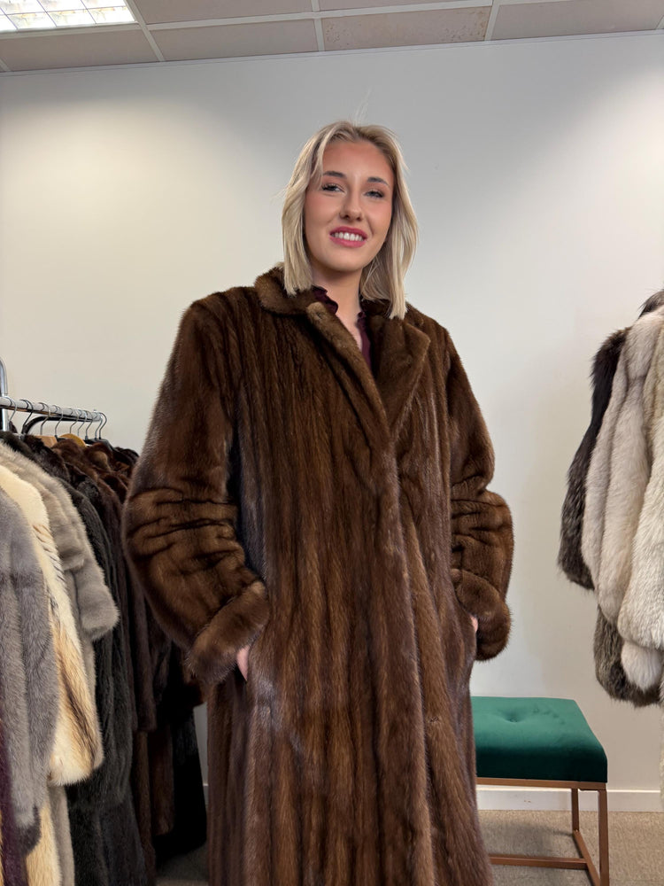 Swinger Mink Fur Coat, Large Size, Long Mink Coat, Vintage Fur Coat, Fur Coat Mink, Mink Coat Women, Luxury Fur Coat, Brown Fur Coat, Mink