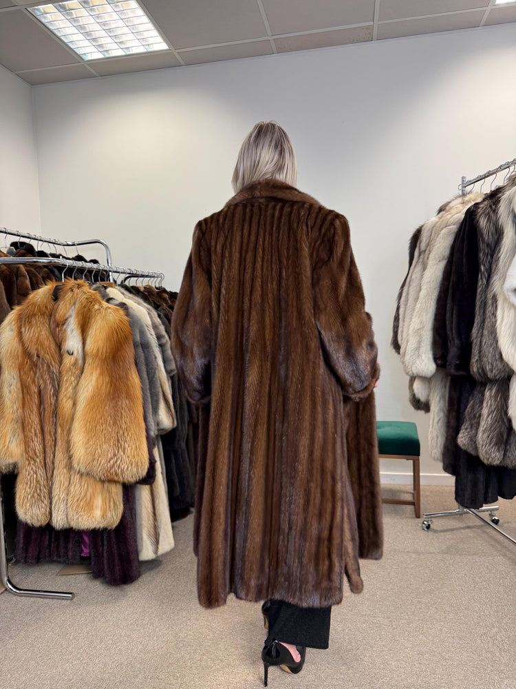 Swinger Mink Fur Coat, Large Size, Long Mink Coat, Vintage Fur Coat, Fur Coat Mink, Mink Coat Women, Luxury Fur Coat, Brown Fur Coat, Mink