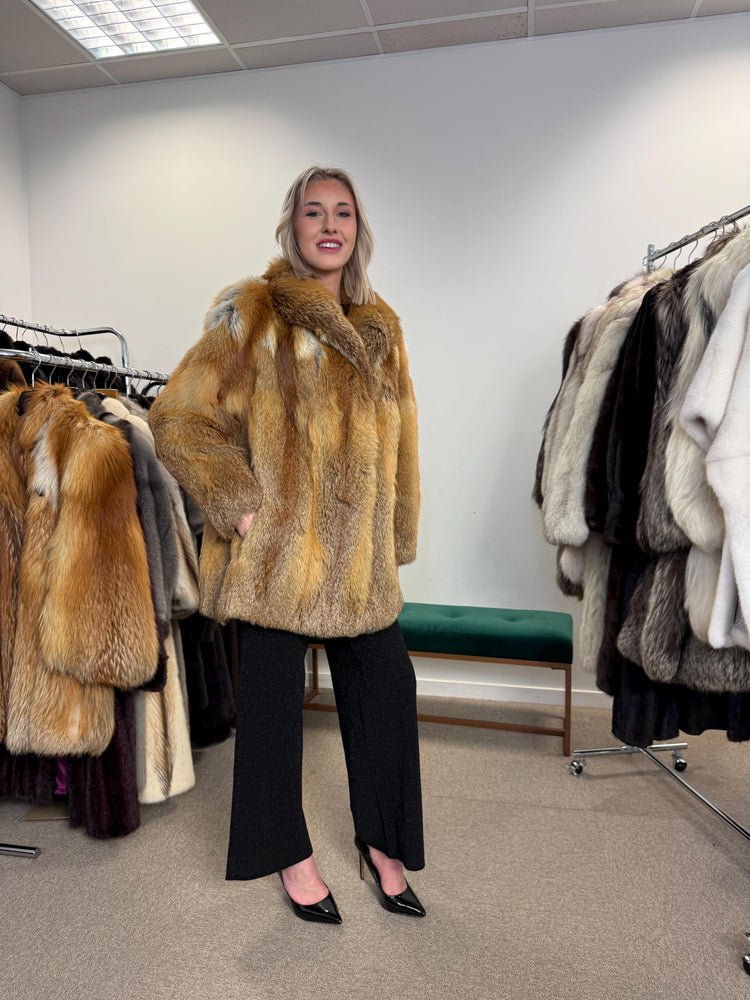 Red Fox Fur Coat, XL Size, Fur Coat, Fluffy Fox Coat, Red Fox, Real Fur, Vintage Fur Coat, Fur Coats Women, Real Fox Coat, Fox Fur Real