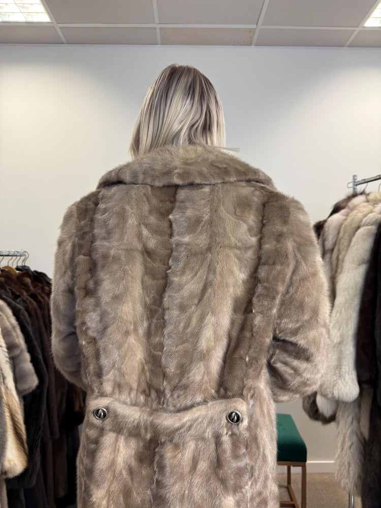 Grey Mink Fur Coat, Medium Size, Vintage Fur Coat, Thick Mink Coat, Grey Mink Coat, Women's Fur Coat, Mink Fur, Real Fur Coat, Mink Coat