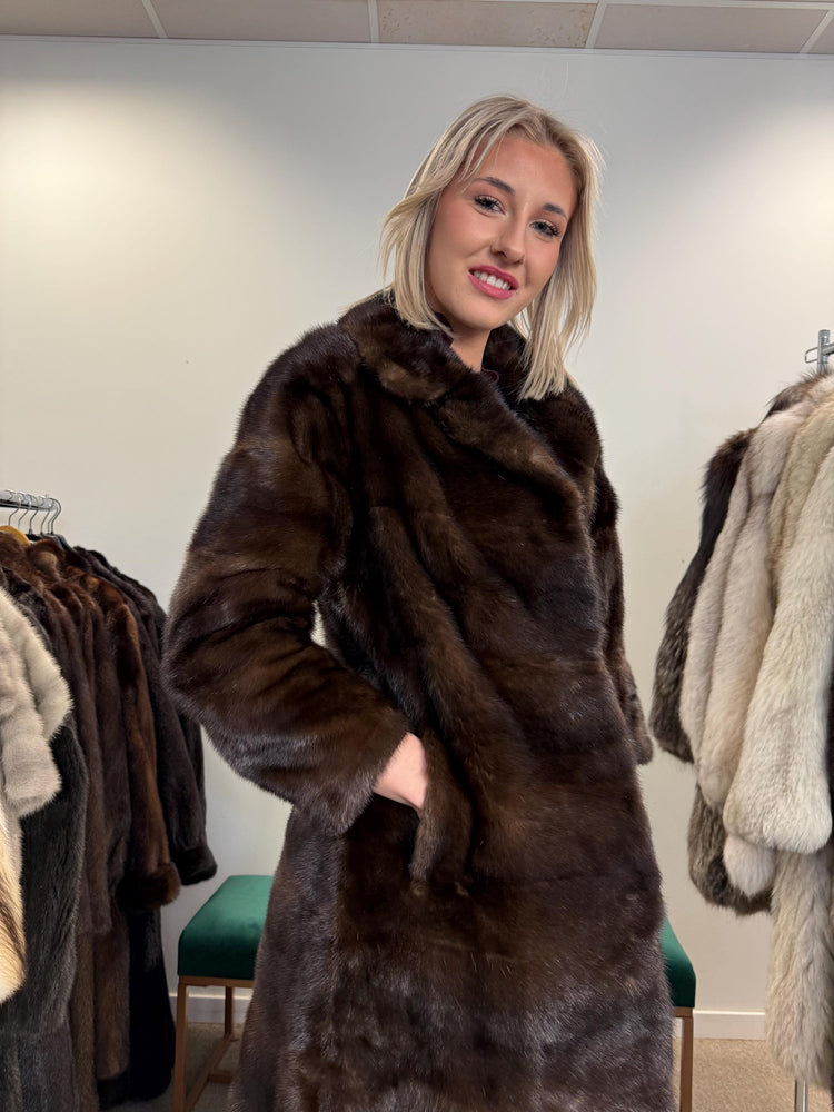 Natural Brown Mink Coat, Small Size, Vintage Fur Coat, Mink Fur Coat, Fur Coat Women, Real Fur Coat, Soft Fur Coat, Brown Mink Coat, Real