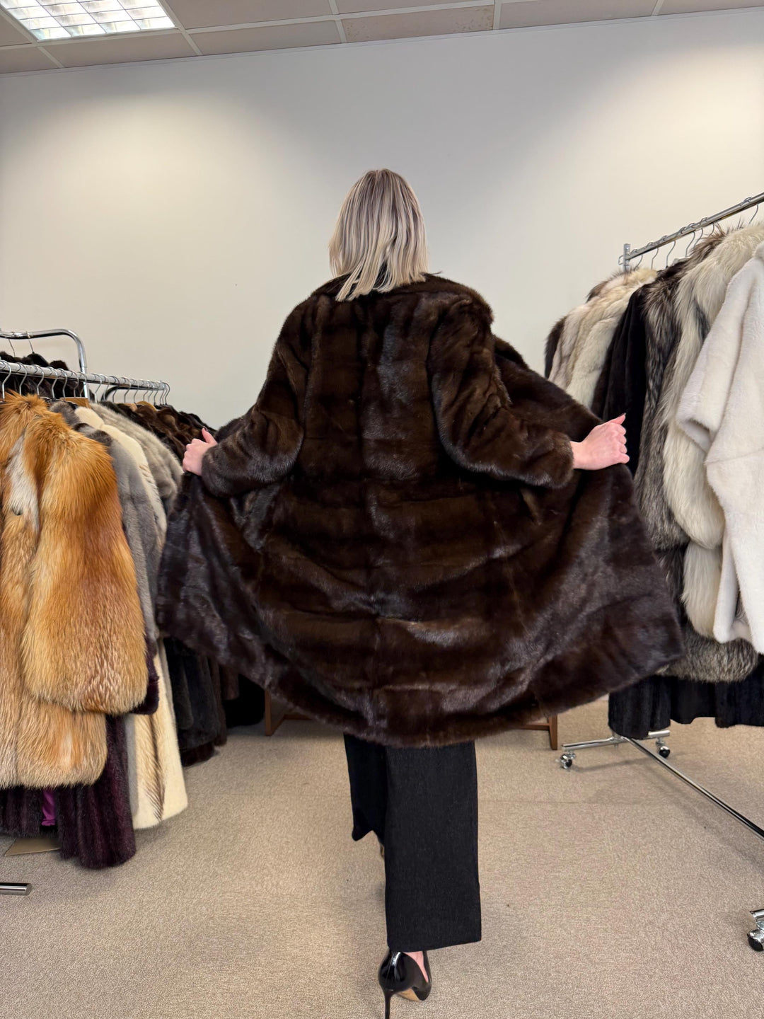 Natural Brown Mink Coat, Small Size, Vintage Fur Coat, Mink Fur Coat, Fur Coat Women, Real Fur Coat, Soft Fur Coat, Brown Mink Coat, Real