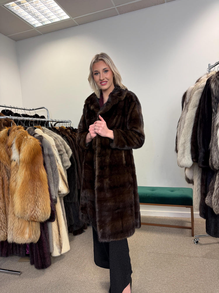 Natural Brown Mink Coat, Small Size, Vintage Fur Coat, Mink Fur Coat, Fur Coat Women, Real Fur Coat, Soft Fur Coat, Brown Mink Coat, Real