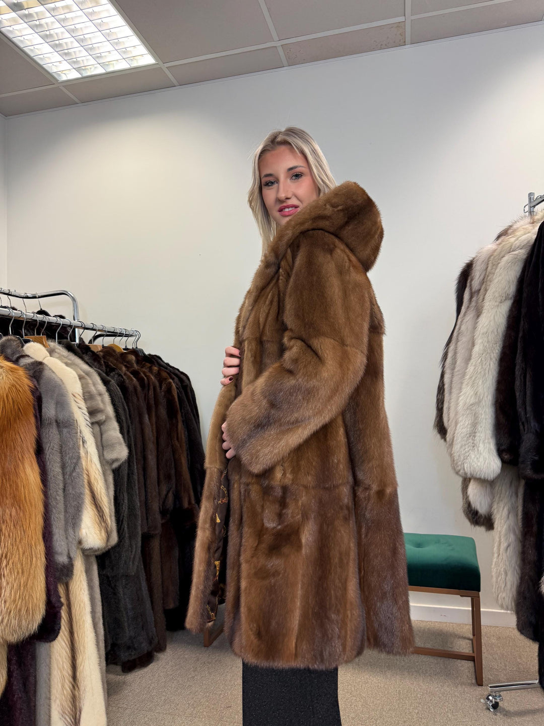 New Mink Fur Coat, XL Size, Mink Fur Coat, Real Fur Coat, Mink Coat Women, Luxury Mink Coat, Brown Mink Fur, Vintage Fur Coat, Soft Fur Coat