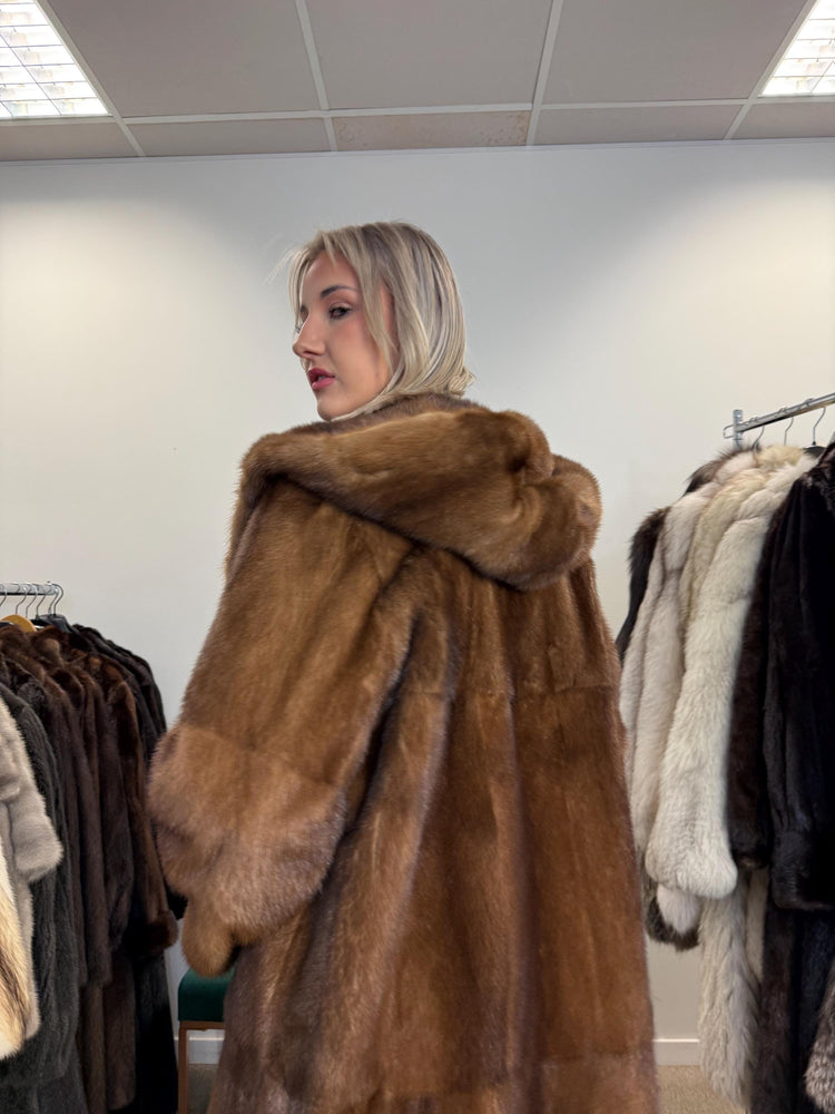 New Mink Fur Coat, XL Size, Mink Fur Coat, Real Fur Coat, Mink Coat Women, Luxury Mink Coat, Brown Mink Fur, Vintage Fur Coat, Soft Fur Coat
