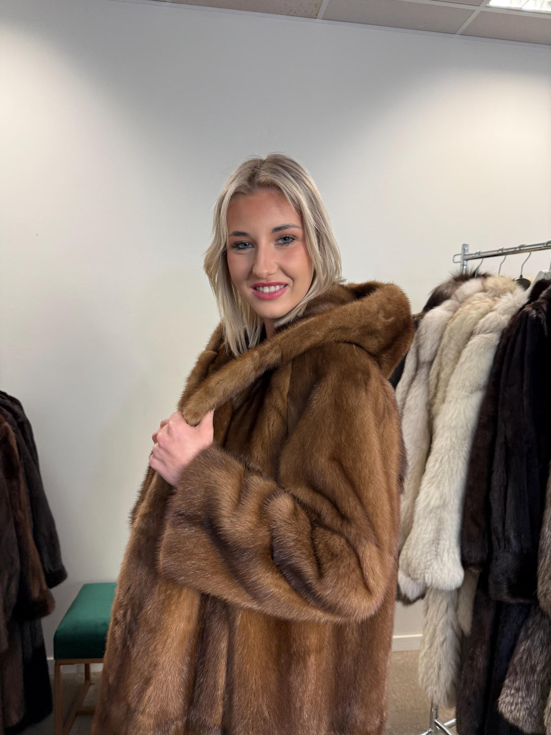 New Mink Fur Coat, XL Size, Mink Fur Coat, Real Fur Coat, Mink Coat Women, Luxury Mink Coat, Brown Mink Fur, Vintage Fur Coat, Soft Fur Coat