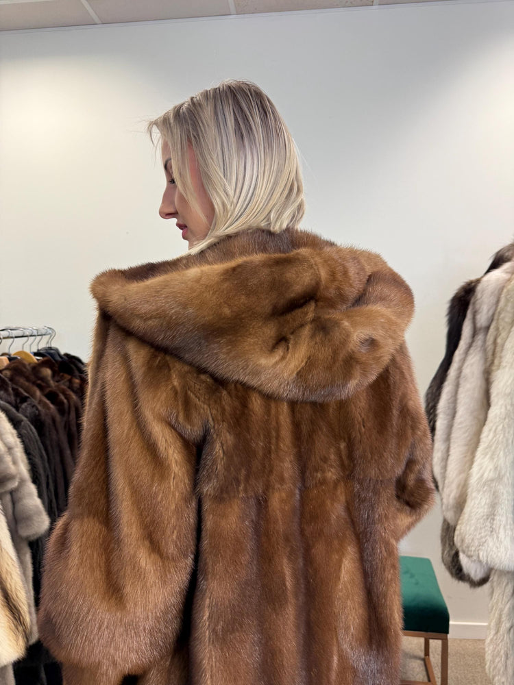 New Mink Fur Coat, XL Size, Mink Fur Coat, Real Fur Coat, Mink Coat Women, Luxury Mink Coat, Brown Mink Fur, Vintage Fur Coat, Soft Fur Coat