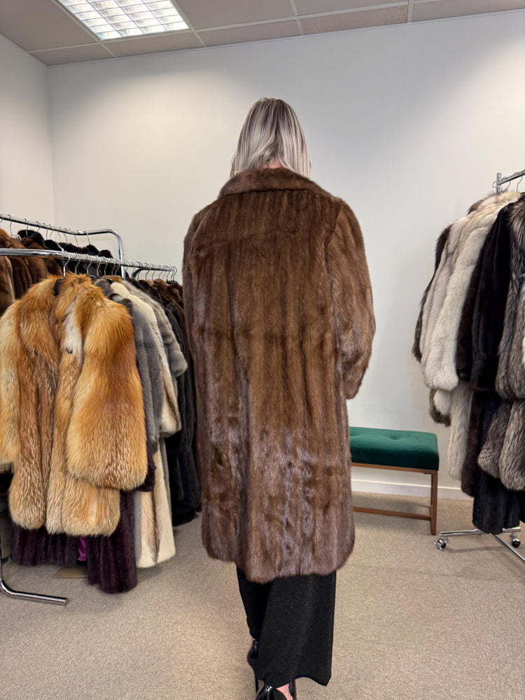 Pastel Mink Fur Coat, Medium Size, Vintage Fur Coat, Soft Mink Coat, Pastel Mink Coat, Women's Fur Coat, Mink Fur, Real Fur Coat, Long Coat