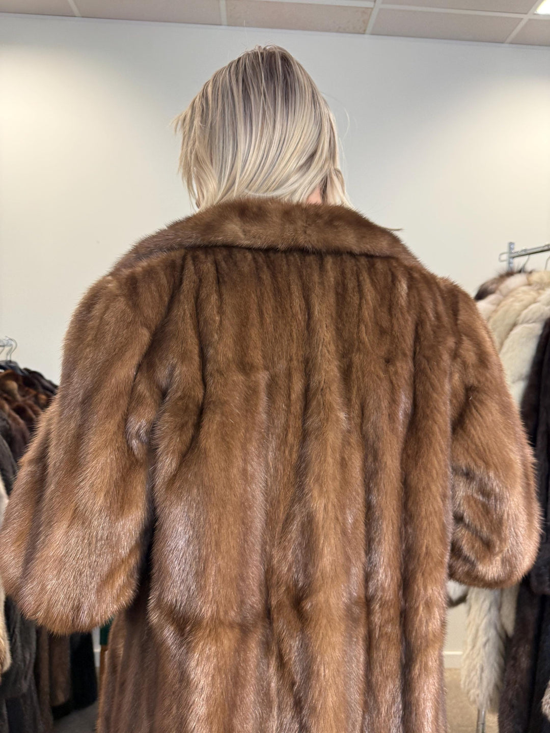 Pastel Mink Fur Coat, Medium Size, Vintage Fur Coat, Soft Mink Coat, Pastel Mink Coat, Women's Fur Coat, Mink Fur, Real Fur Coat, Long Coat