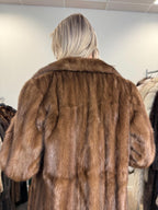 Pastel Mink Fur Coat, Medium Size, Vintage Fur Coat, Soft Mink Coat, Pastel Mink Coat, Women's Fur Coat, Mink Fur, Real Fur Coat, Long Coat