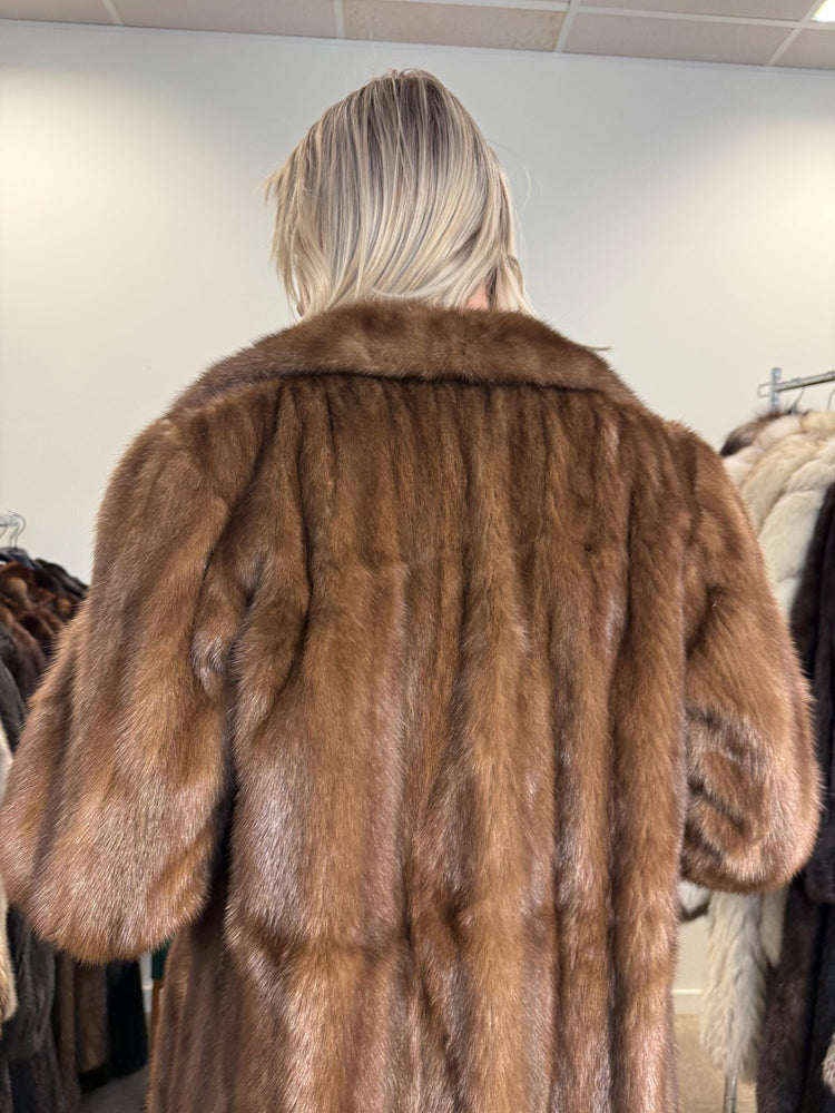 Pastel Mink Fur Coat, Medium Size, Vintage Fur Coat, Soft Mink Coat, Pastel Mink Coat, Women's Fur Coat, Mink Fur, Real Fur Coat, Long Coat