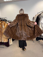 Pastel Mink Fur Coat, Medium Size, Vintage Fur Coat, Soft Mink Coat, Pastel Mink Coat, Women's Fur Coat, Mink Fur, Real Fur Coat, Long Coat