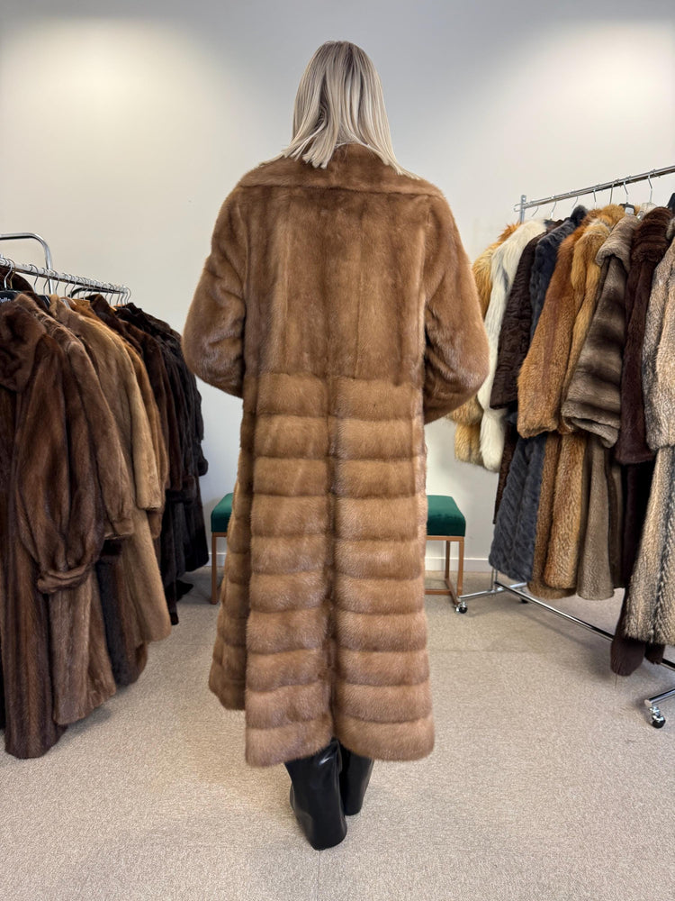 Soft Pastel Mink Coat, Medium Size, Mink Fur, Real Fur Coat, Long Coat, Vintage Fur Coat, Soft Mink Coat, Pastel Mink Coat, Women's Fur Coat