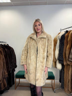 Women's White Mink fur coat, size M/L