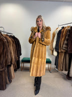 Hooded Weasel Fur Coat, Medium Size, Women's Fur Coat, Real Weasel Fur Coat, Weasel Coat Women, Vintage Fur Coat, Hooded Fur Coat, Real Fur