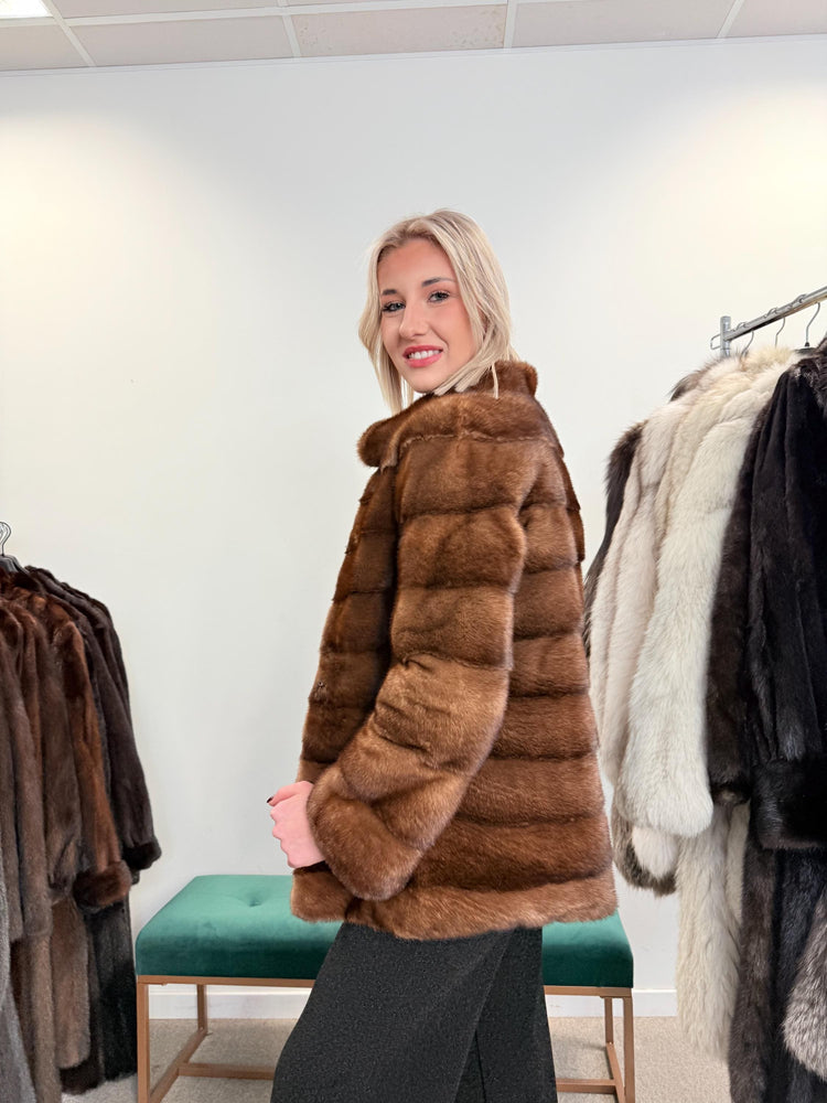 New Pastel Mink Jacket, XS/S Size, Real Mink Fur Coat, Vintage Fur Coat, Mink Fur Jacket, Pastel Mink, Women's Fur Jacket, Mink Coat Fur