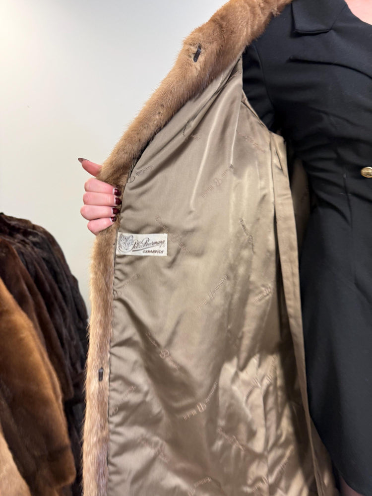 Pastel Mink Fur Coat, M/L Size, Women's Fur Coat, Vintage Fur Coat, Real Fur Coat, Mink Coat, Pastel Mink Fur, Mink Fur Coat, Pastel Mink