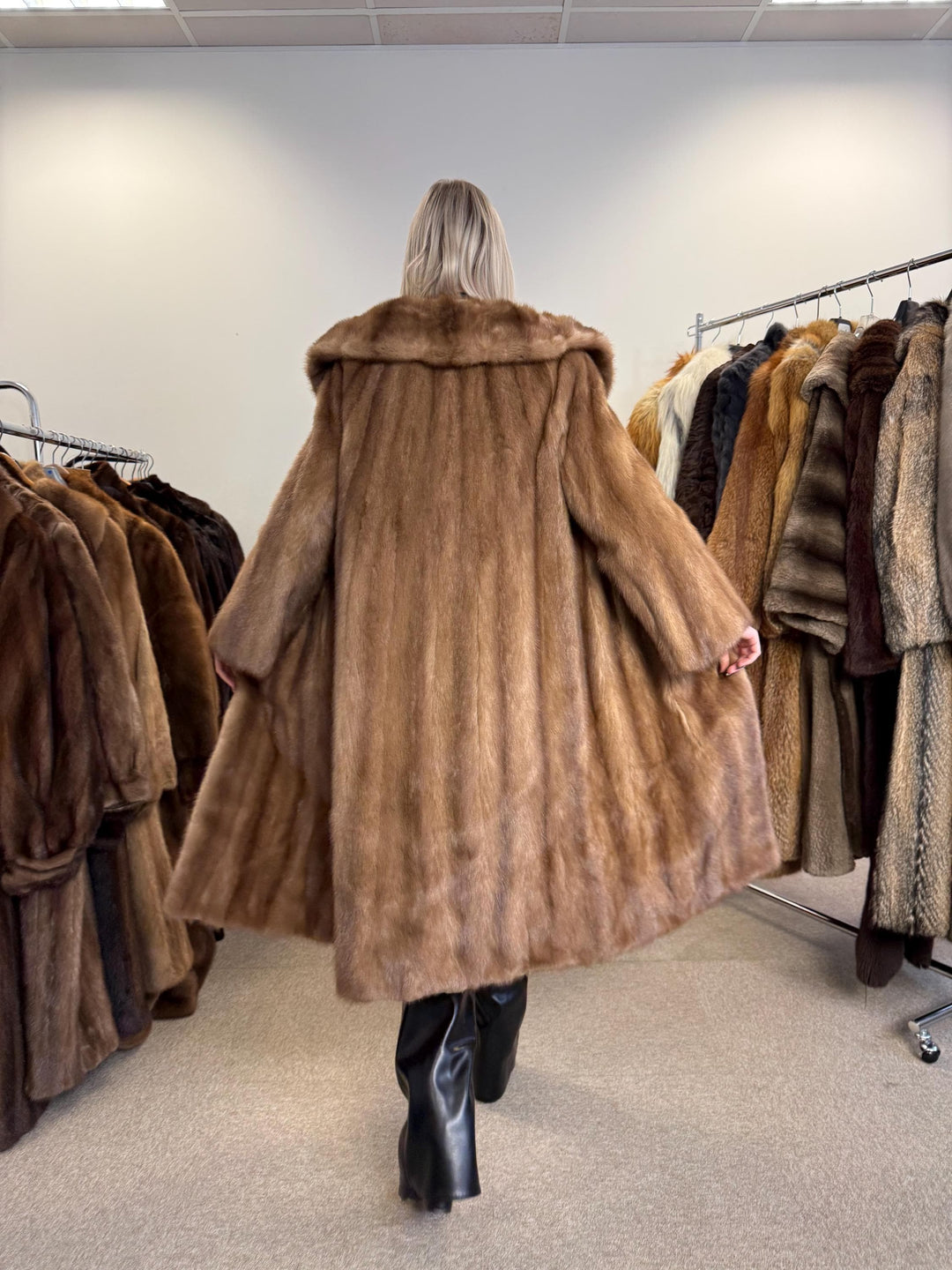 Pastel Mink Fur Coat, M/L Size, Women's Fur Coat, Vintage Fur Coat, Real Fur Coat, Mink Coat, Pastel Mink Fur, Mink Fur Coat, Pastel Mink