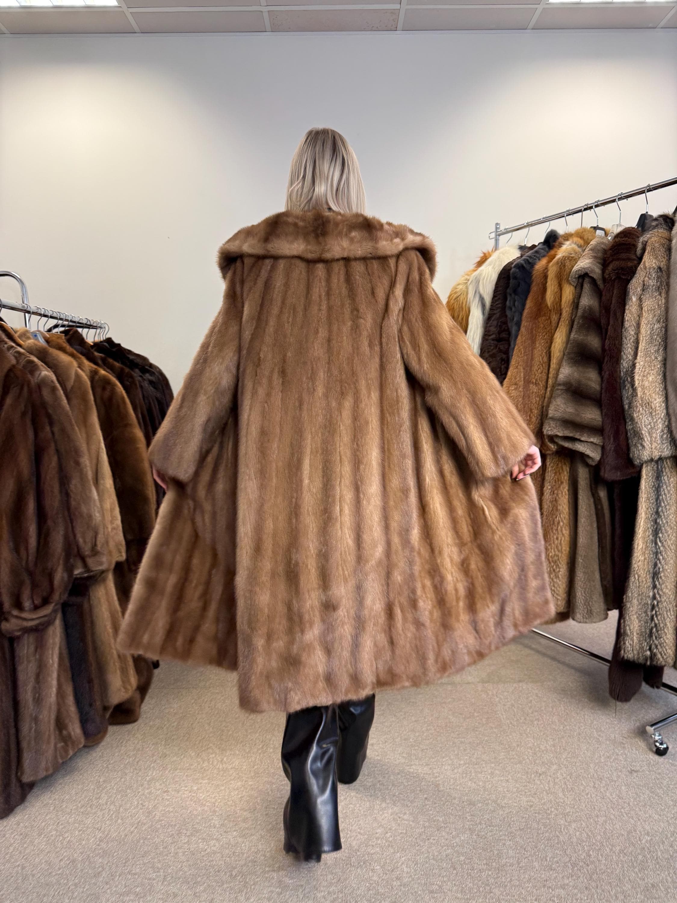 Pastel Mink Fur Coat, M/L Size, Women's Fur Coat, Vintage Fur Coat, Real Fur Coat, Mink Coat, Pastel Mink Fur, Mink Fur Coat, Pastel Mink