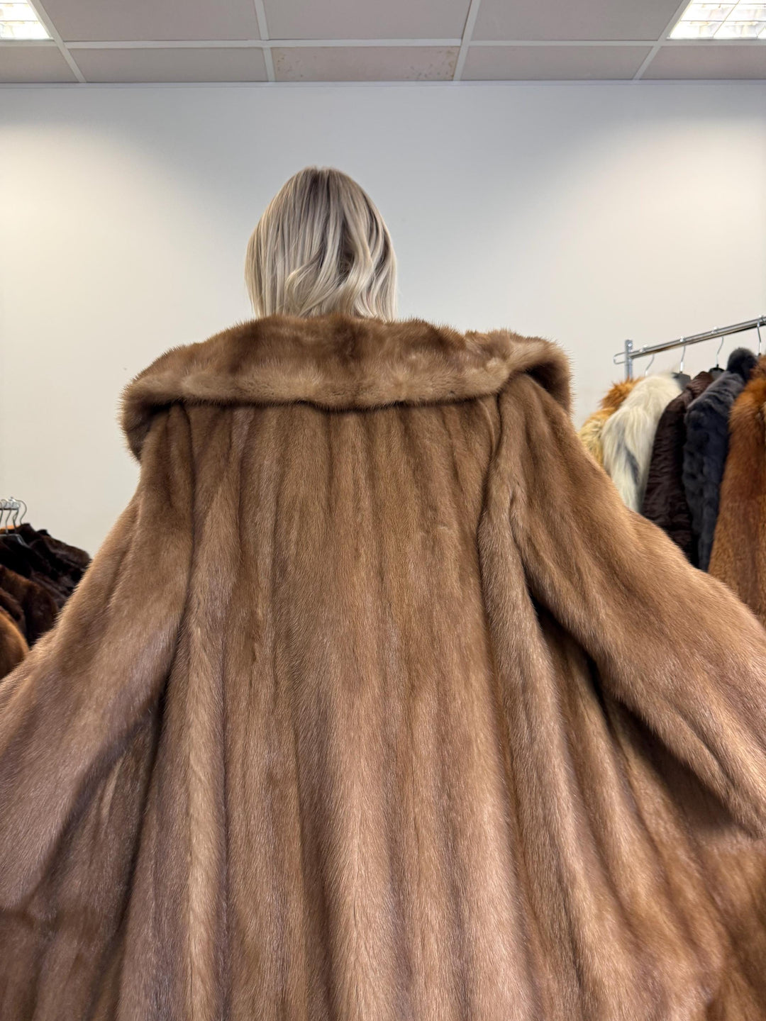 Pastel Mink Fur Coat, M/L Size, Women's Fur Coat, Vintage Fur Coat, Real Fur Coat, Mink Coat, Pastel Mink Fur, Mink Fur Coat, Pastel Mink