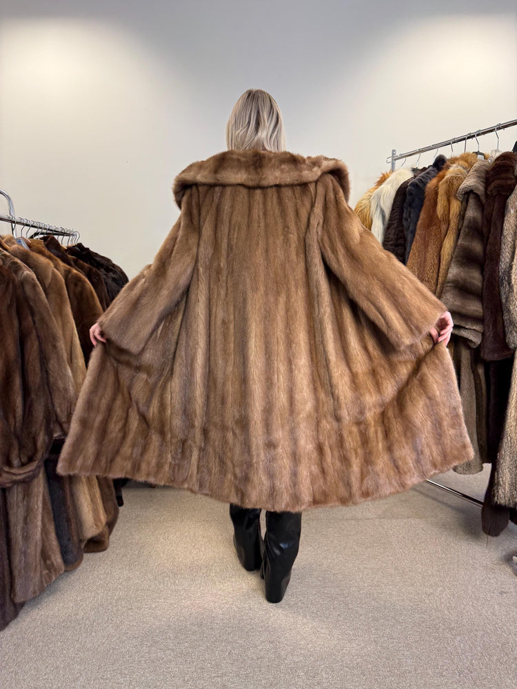 Pastel Mink Fur Coat, M/L Size, Women's Fur Coat, Vintage Fur Coat, Real Fur Coat, Mink Coat, Pastel Mink Fur, Mink Fur Coat, Pastel Mink