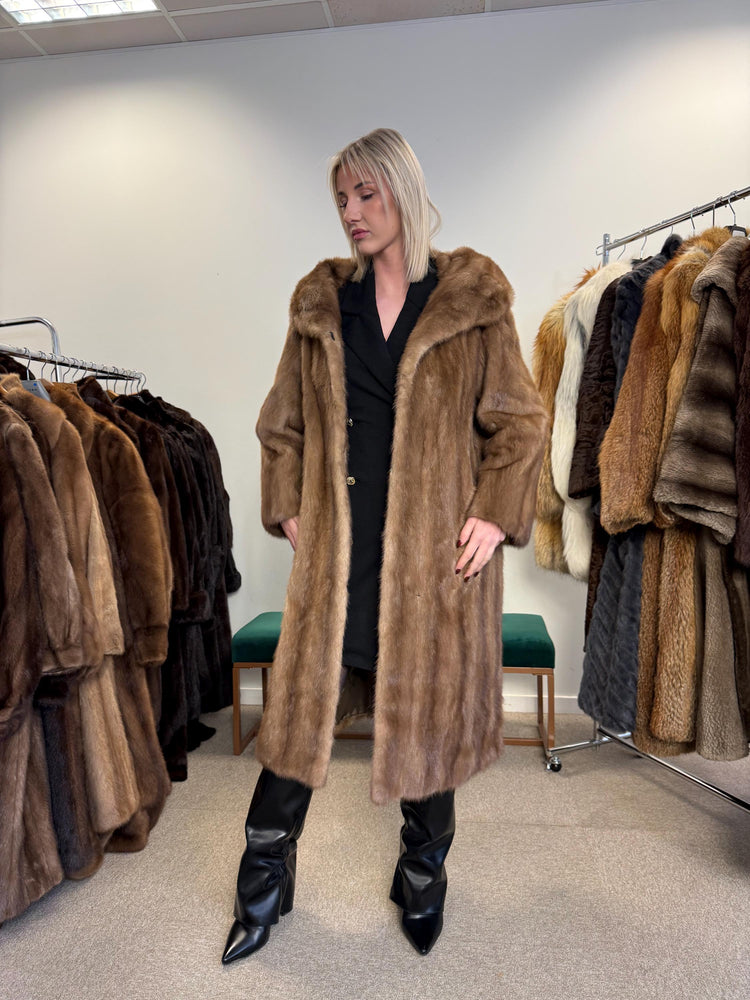 Pastel Mink Fur Coat, M/L Size, Women's Fur Coat, Vintage Fur Coat, Real Fur Coat, Mink Coat, Pastel Mink Fur, Mink Fur Coat, Pastel Mink