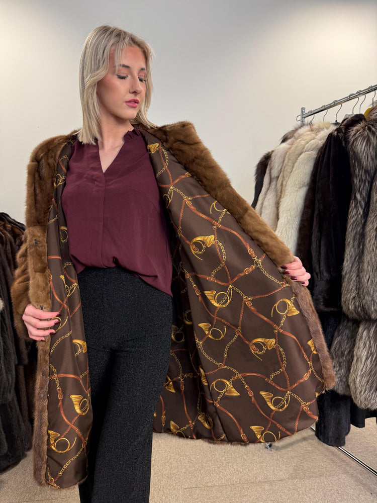 New Mink Fur Coat, XL Size, Mink Fur Coat, Real Fur Coat, Mink Coat Women, Luxury Mink Coat, Brown Mink Fur, Vintage Fur Coat, Soft Fur Coat