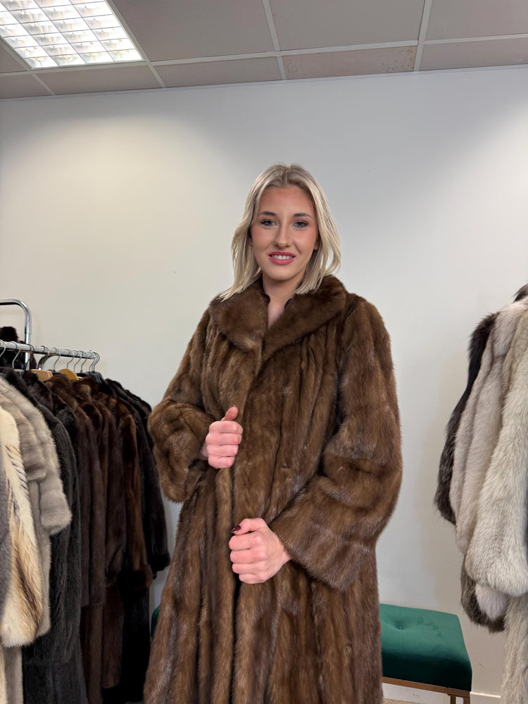 Pastel Mink Fur Coat, Medium Size, Vintage Fur Coat, Soft Mink Coat, Pastel Mink Coat, Women's Fur Coat, Mink Fur, Real Fur Coat, Long Coat