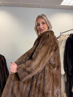 Pastel Mink Fur Coat, Medium Size, Vintage Fur Coat, Soft Mink Coat, Pastel Mink Coat, Women's Fur Coat, Mink Fur, Real Fur Coat, Long Coat