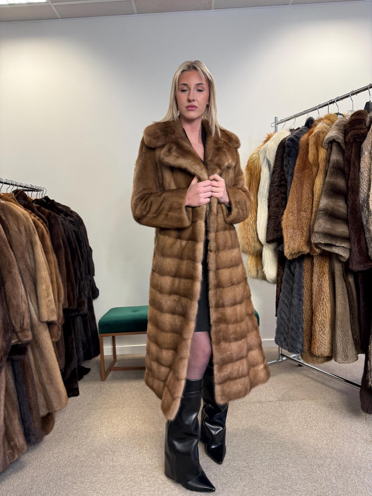 Soft Pastel Mink Coat, Medium Size, Mink Fur, Real Fur Coat, Long Coat, Vintage Fur Coat, Soft Mink Coat, Pastel Mink Coat, Women's Fur Coat