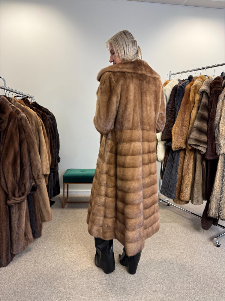 Soft Pastel Mink Coat, Medium Size, Mink Fur, Real Fur Coat, Long Coat, Vintage Fur Coat, Soft Mink Coat, Pastel Mink Coat, Women's Fur Coat