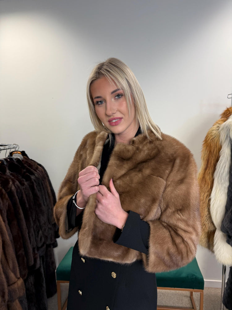 Short Pastel Mink Jacket, XS Size, Pastel Mink Jacket, Vintage Fur Coat, Real Mink Jacket, Mink Jacket Women, Soft Fur Jacket, Pastel Mink