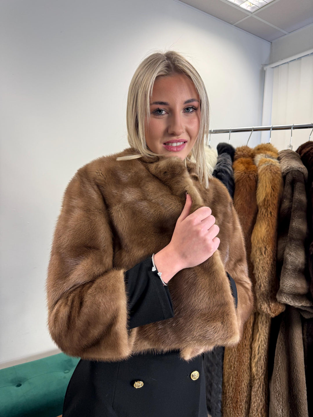 Short Pastel Mink Jacket, XS Size, Pastel Mink Jacket, Vintage Fur Coat, Real Mink Jacket, Mink Jacket Women, Soft Fur Jacket, Pastel Mink