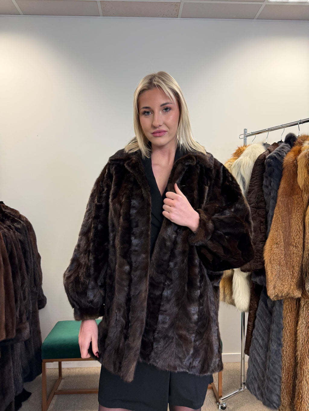 Brown Mink Coat, Large Size, Brown Mink Fur, Real Fur Coat, Thick Fur Coat, Vintage Fur Coat, Soft Mink Coat, Mink Coat Brown, Women's Coat