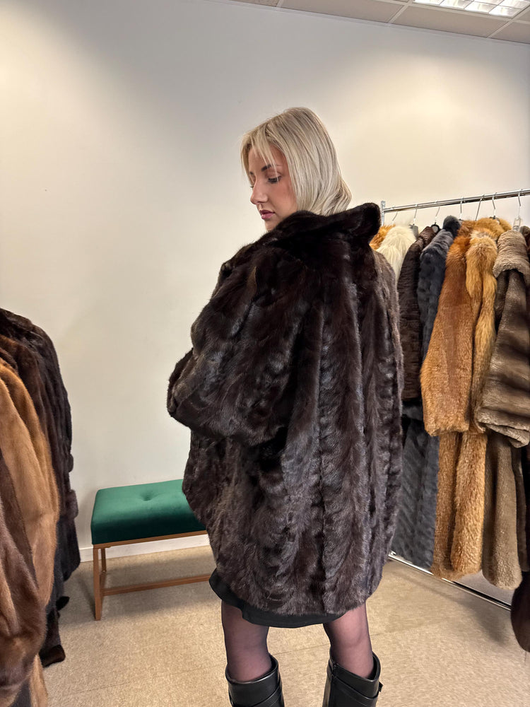 Brown Mink Coat, Large Size, Brown Mink Fur, Real Fur Coat, Thick Fur Coat, Vintage Fur Coat, Soft Mink Coat, Mink Coat Brown, Women's Coat