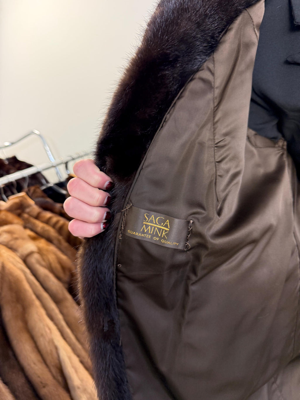 SAGA Mink Fur Jacket, Medium Size, Mink Coat, Real Fur Jacket, Fur Coats, Mink Fur, Brown Mink, Fur, Fur Jacket Mink, Brown Fur Coat