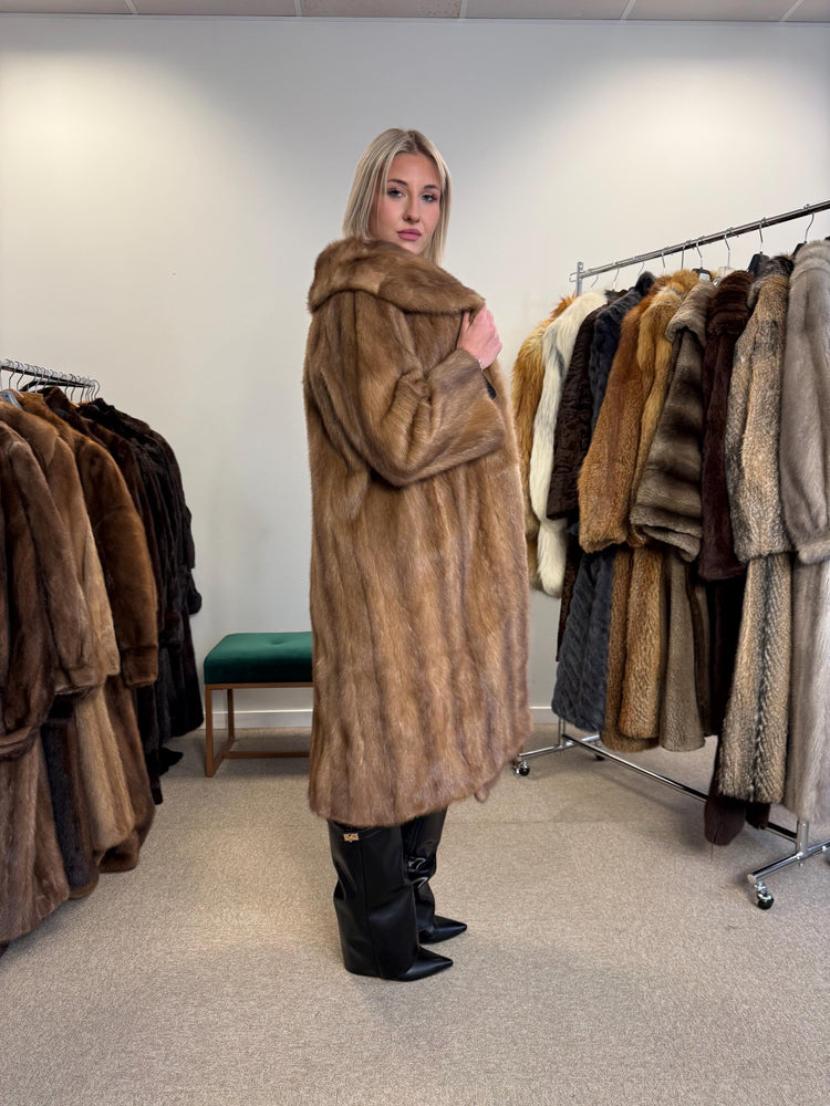 Pastel Mink Fur Coat, M/L Size, Women's Fur Coat, Vintage Fur Coat, Real Fur Coat, Mink Coat, Pastel Mink Fur, Mink Fur Coat, Pastel Mink