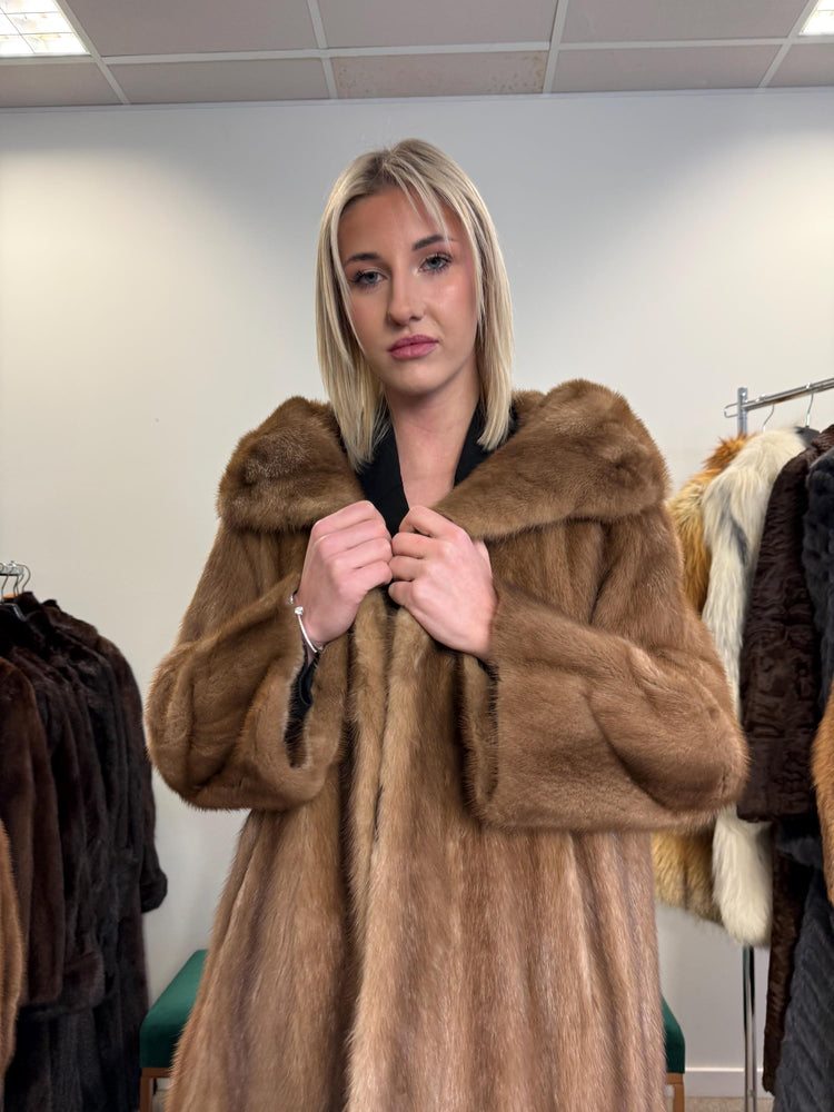 Pastel Mink Fur Coat, M/L Size, Women's Fur Coat, Vintage Fur Coat, Real Fur Coat, Mink Coat, Pastel Mink Fur, Mink Fur Coat, Pastel Mink