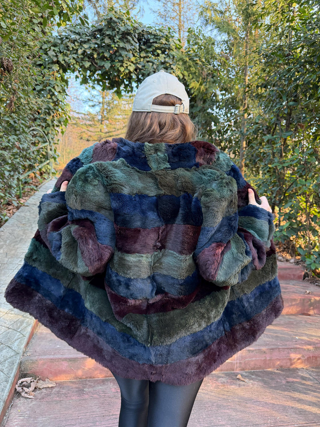 Sheared Rabbit Fur Coat, Medium Size, Blue Rabbit Fur Coat, Vintage Fur Coat, Women's Coat, Fur Coat Rabbit, Soft Fur Coat, Rabbit Coat Fur