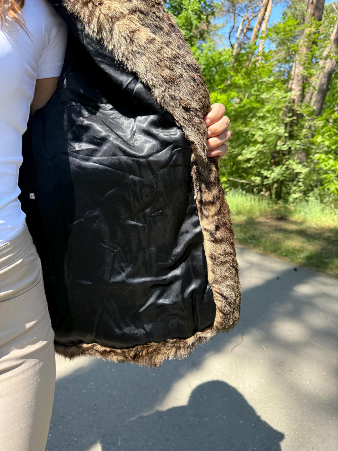 Hooded Lynx Fur Coat, Medium Size, Vintage Fur Coat, Real Lynx Coat, Lynx Fur, Women's Fur Coat, Lynx Coat, Real Fur Coat, Fur Coat Lynx