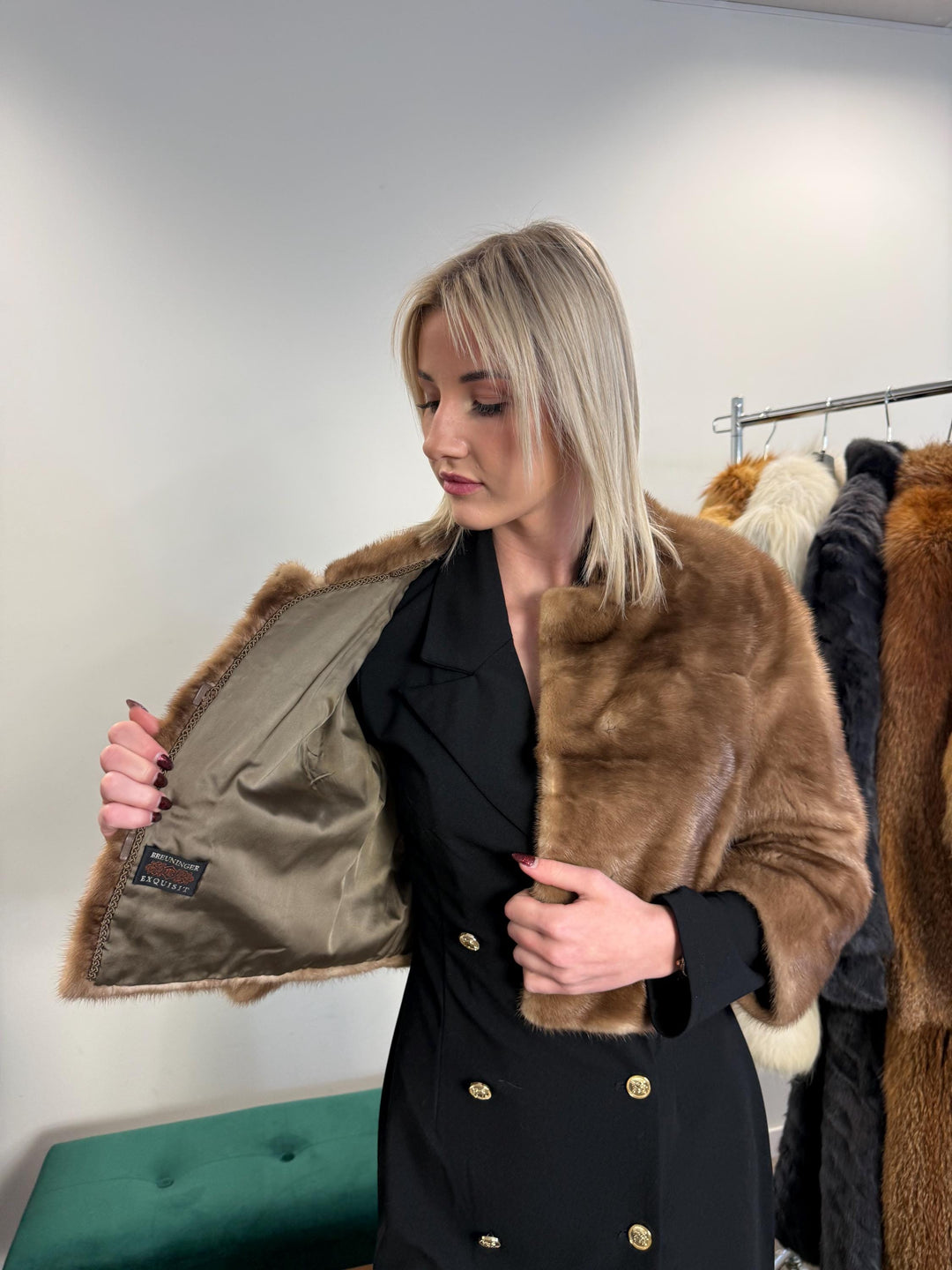 Short Pastel Mink Jacket, XS Size, Pastel Mink Jacket, Vintage Fur Coat, Real Mink Jacket, Mink Jacket Women, Soft Fur Jacket, Pastel Mink