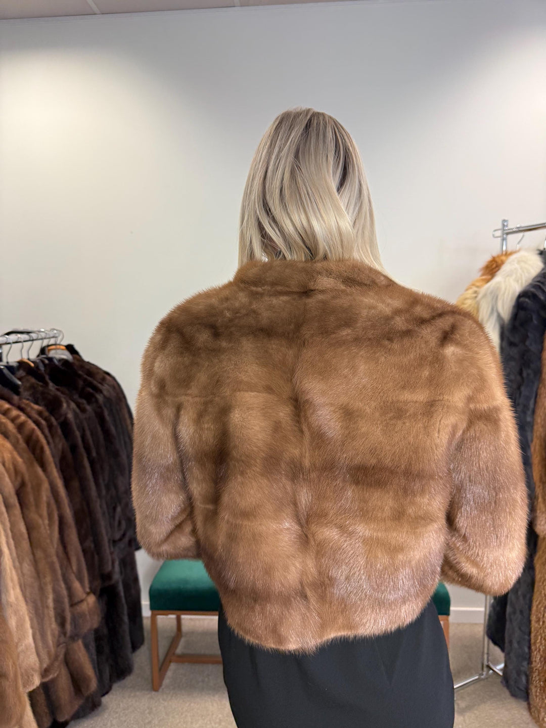 Short Pastel Mink Jacket, XS Size, Pastel Mink Jacket, Vintage Fur Coat, Real Mink Jacket, Mink Jacket Women, Soft Fur Jacket, Pastel Mink