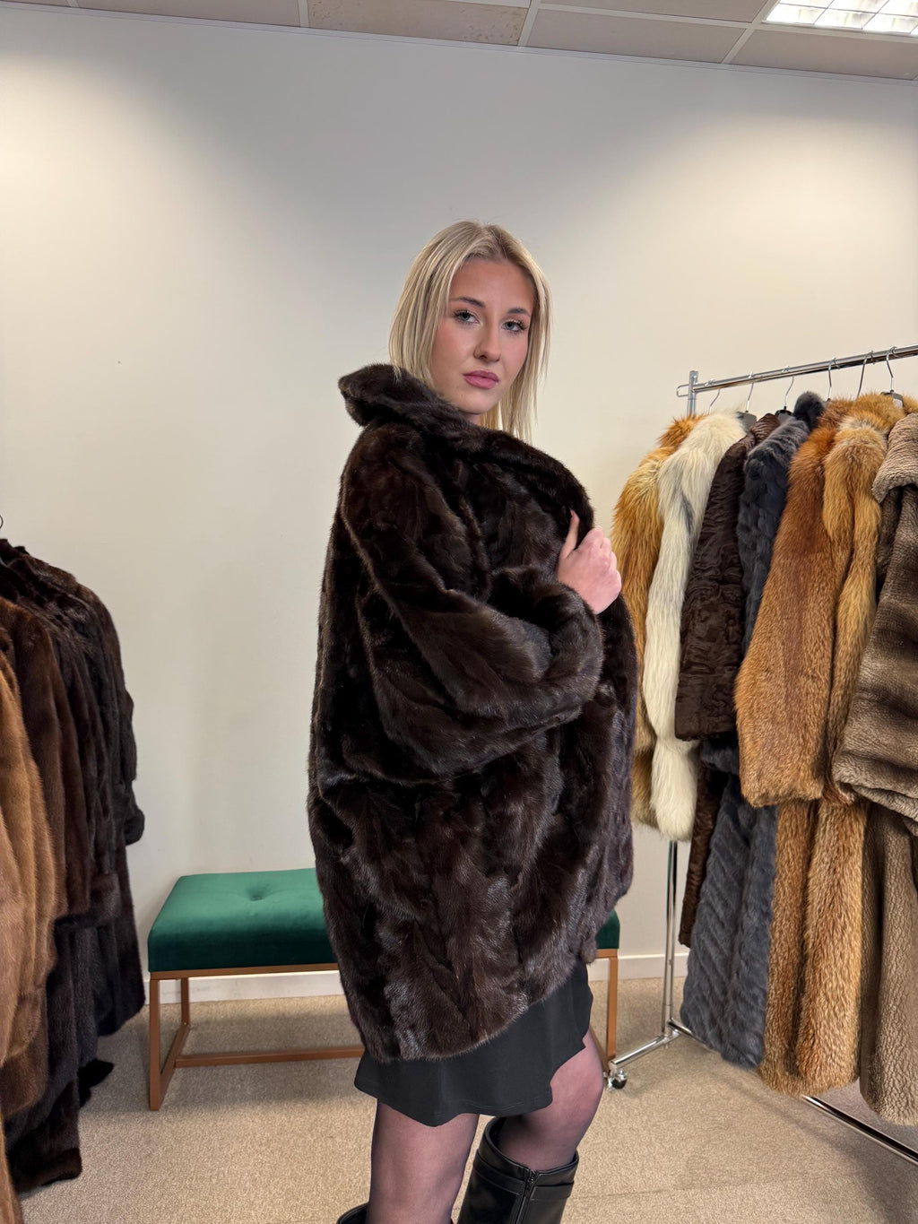 Brown Mink Coat, Large Size, Brown Mink Fur, Real Fur Coat, Thick Fur Coat, Vintage Fur Coat, Soft Mink Coat, Mink Coat Brown, Women's Coat