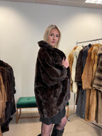Brown Mink Coat, Large Size, Brown Mink Fur, Real Fur Coat, Thick Fur Coat, Vintage Fur Coat, Soft Mink Coat, Mink Coat Brown, Women's Coat