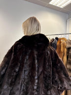 Brown Mink Coat, Large Size, Brown Mink Fur, Real Fur Coat, Thick Fur Coat, Vintage Fur Coat, Soft Mink Coat, Mink Coat Brown, Women's Coat